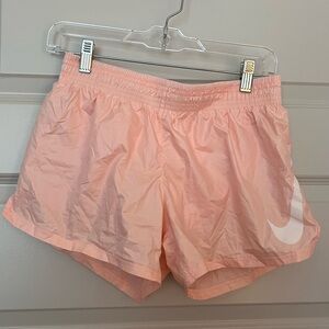 Nike Women's Soft Peach Athletic Shorts